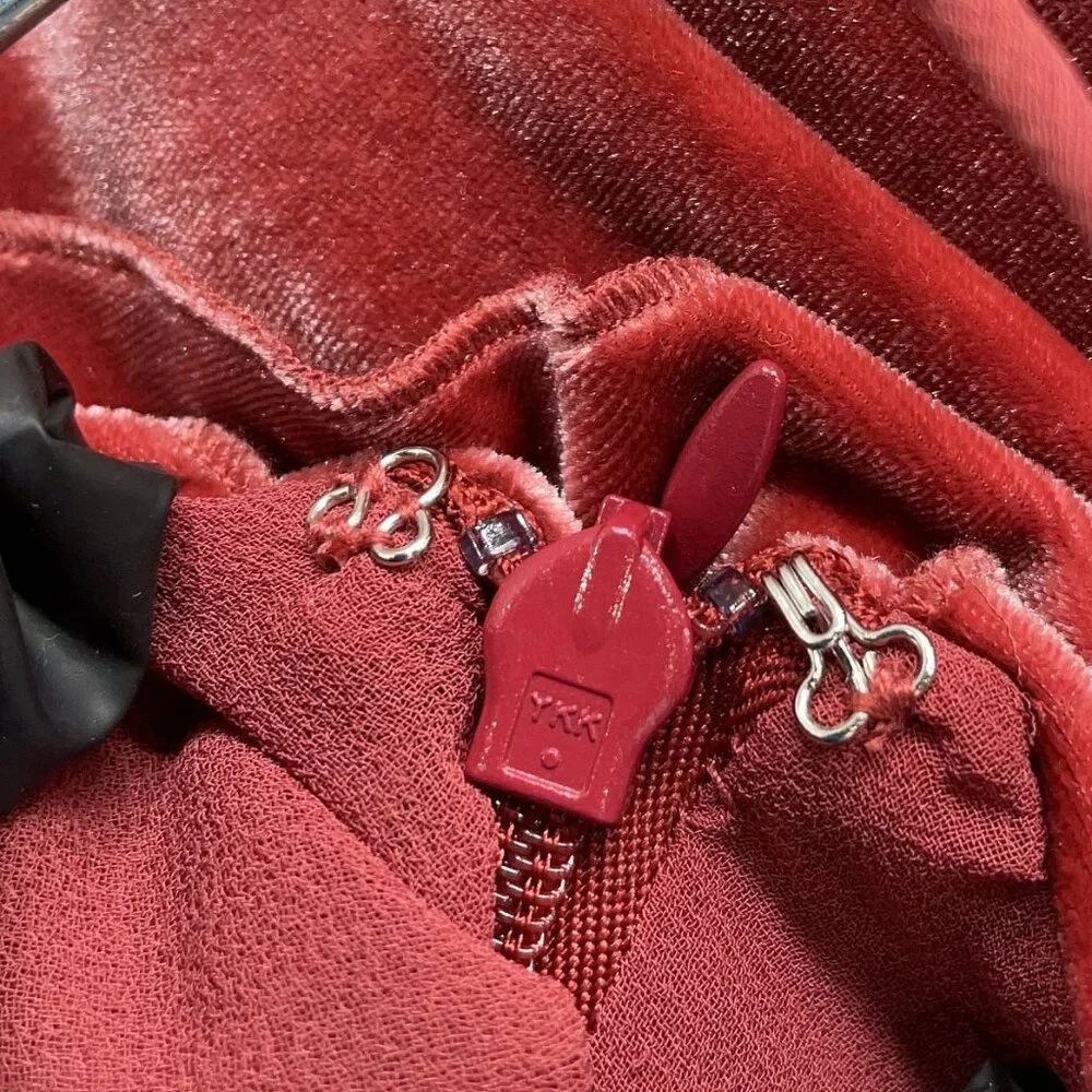 💥BREATHTAKING!💥RARE! Self Portrait Devore Blush Velour Asymmetrical Dress - Picture 12 of 15